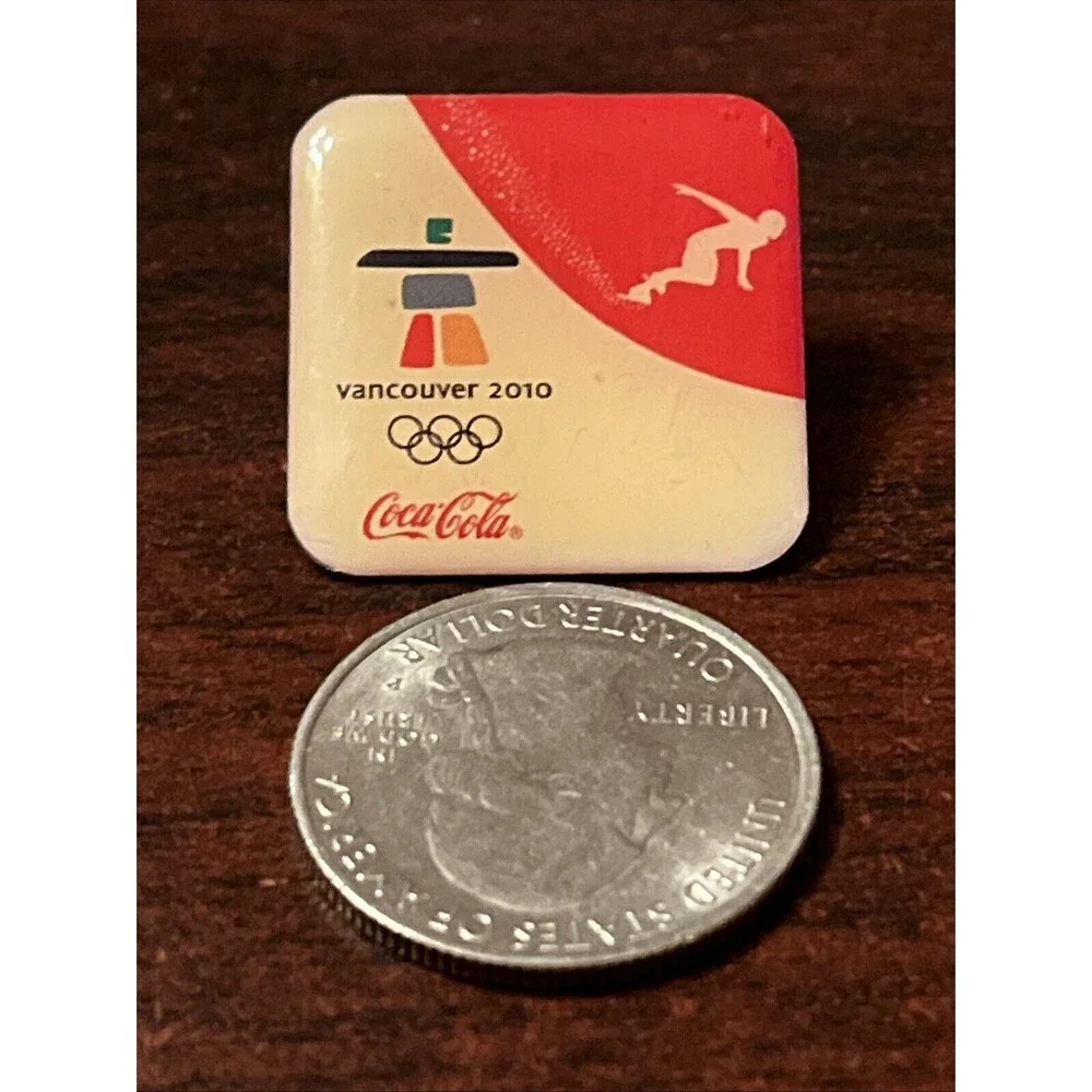 2010 Vancouver Winter Olympic Games Coca-Cola Coke Lapel Hat‎ Pin